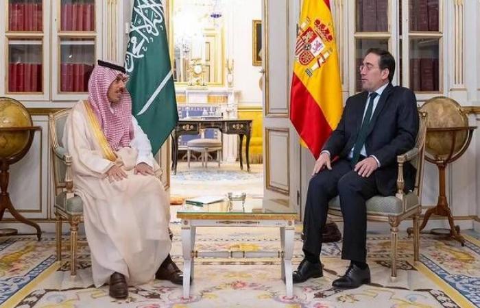 السعودية
      وإسبانيا
      تبحثان
      سبل
      تعزيز
      العلاقات
      في
      شتى
      المجالات