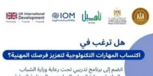 وزارة العمل: تدريبات مجانية على التسويق الرقمى والذكاء الاصطناعى.. رابط للتقديم