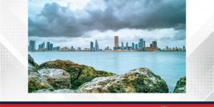 طقس رطب في البداية مع فرصة أمطار متفرقة في مملكة البحرين