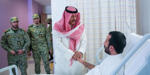 نائب رئيس الحرس الوطني يزور «مصابي الواجب»: عكستم روح المسؤولية والانتماء
