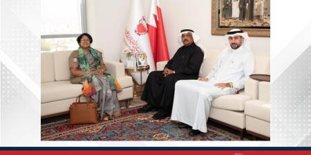 القائم بأعمال أمين عام المؤسسة الملكية للأعمال الإنسانية يستقبل سفيرة جمهورية سريلانكا الديموقراطية الاشتراكية لدى مملكة البحرين