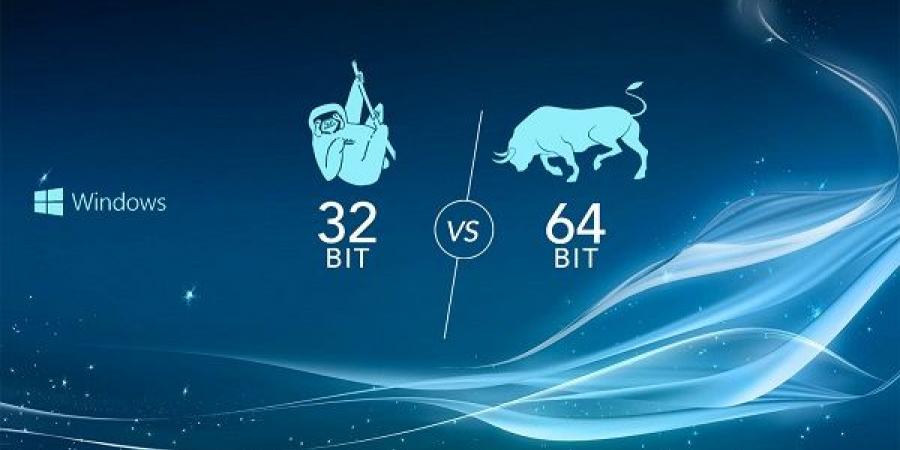 ما
هو
الفرق
بين
المعالجات
32
بت
و
64
بت؟