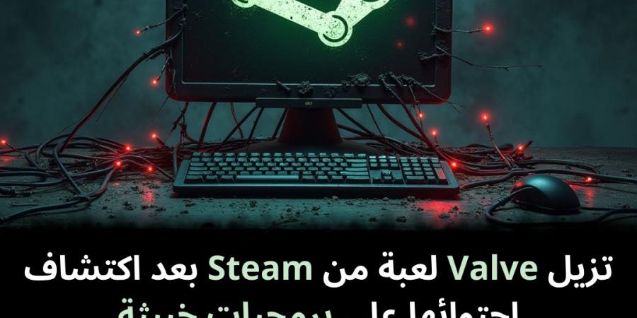 تزيل
Valve
لعبة
من
Steam
بعد
اكتشاف
احتوائها
على
برمجيات
خبيثة